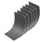 Panneau Solaire Flexible 6pcs 100W ETFE Monocristallin Modules Solaires 600W etfe chargeur Solaire Panneau Photovoltaïque, Système Solaire hors réseau pour bateau/voiture/toit/camping en plein air
