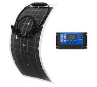 Panneau solaire flexible de 25W, 12V, monocristallin, pour camping-car et bateau