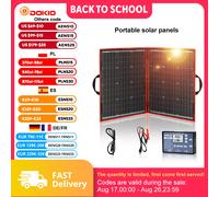 Panneau solaire flexible et pliable Dokio 100w (50Wx2pcs) pour les voyages, les bateaux et les camping-cars, panneau solaire portable de haute qualité, Chine 100W Solar Panel