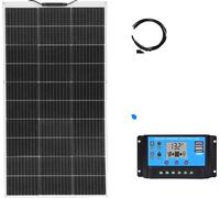 Panneau solaire flexible, haute efficacité, compatibilité polyvalente, kit solaire 12V 100W