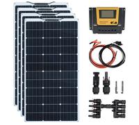 Panneau Solaire Flexible, Haute Efficacité du Module 24%, Design Léger, kit solaire 12V 400W