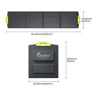 Panneau Solaire - FOSSIBOT - SP200-200W - Pliable - Haute Efficacité - Résistant à l'Eau