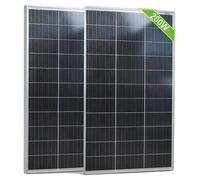Panneau solaire, haut rendement, conception durable, lot de 2 panneaux de 100 W