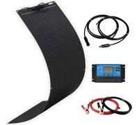 Panneau solaire, haute efficacité, conception flexible, kit 100 W noir