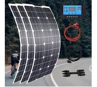 panneau solaire kit complet 100w 200w 300w 400w Flexible solar cell haute efficacité 23 PWM contrôleur pour [7D66F85]