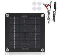Panneau solaire monocristallin - 10 W, 12 V - Cadre en aluminium, étanche