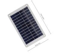Panneau Solaire Monocristallin 18w Noir pour Voiture et Station | Revêtement Polyéthylène Avancé, Interface USB Double et Sortie Dc, pour Tourisme et Éclairage Urbain