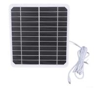 Panneau solaire monocristallin 20 W pour anneau clignotant pour Wyze pour caméras Eufy d'extérieur pour chargeur USB-C Type-C Port réglable (USB)