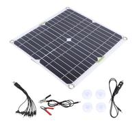Panneau Solaire Monocristallin 200w, Kit 12v pour Camping Extérieur | Rendement Élevé 98 %, Sortie, Finition Noire, Activités de Plein Air, Usage Mobile
