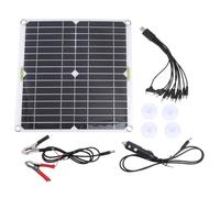 Panneau Solaire Monocristallin 200w Noir, Haute Efficacité pour Camping | Conversion 98 %, Stabilité Élevée, Format Portable, Usage Extérieur, Activités en Plein Air, Charge Mobile