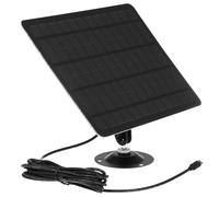 Panneau Solaire Monocristallin 20w à Montage Mural, Flexible et Étanche | Brackets de Fixation et Chevilles Murales Inclus, Charge Continue, pour Pompes à Eau et Lampes D'urgence