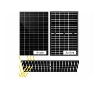 DAH Solar Panneau solaire monocristallin biface 425 W