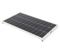 Panneau solaire monocristallin de 140W, couleur noire, dimensions 58,5 x 127,8 x 6 cm, poids 8,8 kg