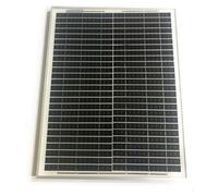 Panneau solaire monocristallin de 20 W, 21 V, dimensions 55x36x2 cm, avec support de fixation