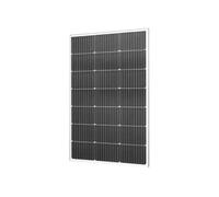 VEVOR Panneau solaire monocristallin 100 W – 23 % rendement, IP65, sortie MC4, cadre aluminium