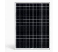 Panneau solaire monocristallin noir de 50 W, dimensions : 70 x 54,1 x 2,9 cm