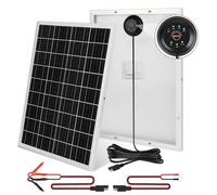 Panneau solaire monocristallin - Puissance : 25 W - Système 12 volts - Dimensions : 41,8 x 31 x 1,7 cm - Cadre en aluminium