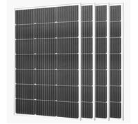 Panneau Solaire Monocristallin-VEVOR-100 W-Panneau Photovoltaïque 4 PCS-Haut Rendement 23 %-Étanche IP65