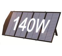 Panneau solaire - Panneau photovoltaïque - Panneau pliable - Panneau solaire portable - Panneau solaire pour camping - Puissance : 140W