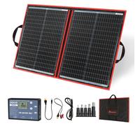 Panneau solaire pliable, 100 W, 12 V, monocristallin, avec régulateur de 10 A