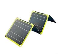 Panneau Solaire Pliable 20W pour Chargeur pour Double Sortie USB Cellule Monocristalline ETFE Film IP65 Étanche Smartphone Camping