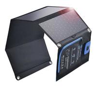 Panneau solaire pliable BigBlue 28W avec ampèremètre numérique, étanche IP44, ports USB-C et USB-A KIT DE SURVIE