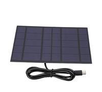 Panneau Solaire Polycristallin 2,5 W pour Camping, Chargeur de Batterie | Conception étanche et Résistante au Soleil, Compatible avec les Téléphones et les Lampes LED, Légère et Portable pour la
