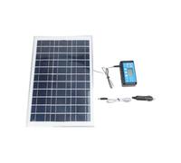 Panneau solaire polycristallin 20 W 6 V avec double port USB et CC pour | Charge les smartphones, les appareils photo et les batteries automobiles 12 V simultanément via deux sorties USB et DC5521.