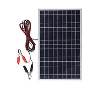 Panneau solaire polycristallin 30 W avec port USB 12 V pour charger des appareils et faire fonctionner de petits appareils en plein air