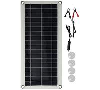 Panneau Solaire polycristallin Flexible 20 W, Chargeur Solaire Double USB, cellules solaires en Silicium monocristallin Haute efficacité pour caméras de sécurité, lampadaires