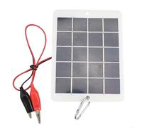 Panneau solaire portable 10 W 5 V avec clip pour 37-5 V pour le chargement de la batterie, cellule en silicone polycristallin à haute efficacité pour lampe de rue de jardin utilisation en extérieur