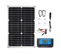 Panneau Solaire Portable 15w Noir, Chargeur Flexible pour Voiture