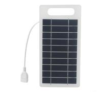 Panneau solaire portable 2 W 5 V pour alimentation mobile - Chargeur USB étanche pour camping, randonnée, jardin, lumières 177 x 94 mm