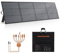 Panneau solaire portable - 220 W - Pliable - Monocristallin - IP67 - Câble XT60 inclus