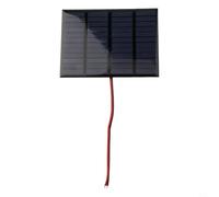 Panneau solaire portable 3 W 12 V revêtement époxy polycristallin sortie stable pour charge CC 115 x 85 mm