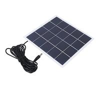 Panneau Solaire Portable 4 W 5 V pour Batterie, Panneau Photovoltaïque Polycristallin Laminé avec Interface DC, Idéal pour Lampes de Jardin Extérieures et Éclairage d'Urgence