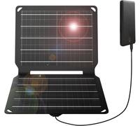 Panneau solaire portable - Chargeur pour déplacements - Recharge d'appareils électroniques - Étanchéité IP67 - 10 watts - Noir