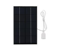 Panneau solaire portable pliable avec port USB, chargeur de batterie, technologie solaire bricolage, panneau de charge extérieur pour téléphone portable, 5W, 6V