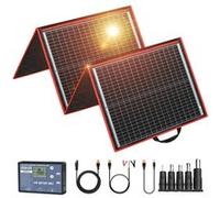 Panneau Solaire Portable Pliable Dokio, Puissance Maximale de 200W, Matériau Monocristallin, ensemble de panneaux solaires de 160W