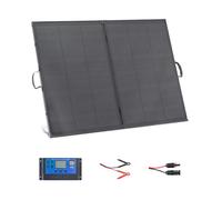 VEVOR Panneau Solaire Portable 200 W Chargeur Solaire Pliable Monocristallin à Cadre pour Camping, Randonnée, Voyage Camping-car, Rendement 23 %, Étanche IP67, avec Contrôleur PWM 30 A, Sortie MC4