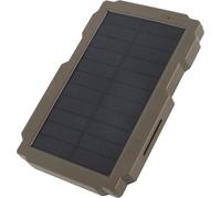 Panneau solaire pour caméra de chasse - Panneau de chargement - Batterie solaire 3000 mAh - Support de montage pivotant - Pour caméra de chasse/de surveillance