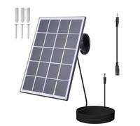 Panneau Solaire pour caméra de sécurité, caméra de sécurité Domestique à | Caméra de sécurité CC à panneau solaire 10 W Alimenté en continu