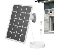 Panneau solaire pour caméra de sécurité - Chargeur haute efficacité 10 W, alimentation de charge étanche | Support de montage réglable pour moniteur de batterie extérieur, système sans fil, sécurité
