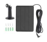 Panneau Solaire pour caméra de sécurité, Chargeur Solaire 10 W 6 V orientable à 360°, étanche, Support extérieur, câble de pour caméra Ring Spotlight Stick Up Cam (CSP4W-DC-B)