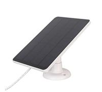 Panneau Solaire pour Caméra de sécurité, pour Caméra de sécurité DC 5V, Chargeur de Caméra étanche IP65, Caméra de Surveillance Alimentée par Batterie Rechargeable (Blanc)