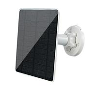 Panneau Solaire pour Caméra de Sécurité,Support Mural 360° Réglable IP66 Étanche - Panneau Solaire Extérieur pour Caméra,pour Station Électrique Portative Lampe de Camping Sonnette Domotique Maison Éc
