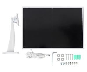 Panneau solaire pour caméra de surveillance 15 W, IP66, étanche, support à 90 degrés, chargeur avec câble de 3 m, compatible avec DC 5 V, 1,5 A, USB de type C