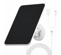 Panneau Solaire pour Caméra Eufy,5V 4W Panneau Solaire Micro USB IP65 | pour eufyCam 2/2 Pro/2C/2C Pro/3/3C/E/E20/E40/L20/L40/S330, SoloCam E20/E40/S230/Spotlight,Bouchon en Caoutchouc Inclus