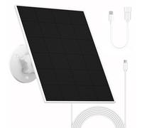 Panneau Solaire pour Caméra Eufy, 5V 5W Panneau Solaire pour eufyCam 2/2 Pro/2C/2C Pro/3/3C/E/E20/E40/L20/L40/S330, SoloCam E20/E40/S230/Spotlight, Micro USB & Bouchon en Caoutchouc Inclus, IP65
