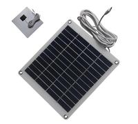 Panneau solaire pour caméra extérieure 50 W 12 V Type-C étanche accessoire | Panneau solaire d'extérieur pour camping, voyage, urgence, camping-car, voiture, pêche, tempête, voyage, ferme, maison